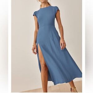 REFORMATION Gavin Dress (Colour - Morning Glory) SIZE 4